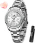 Watches for Women Luxury Diamond with Date Analog Quartz Female Watch