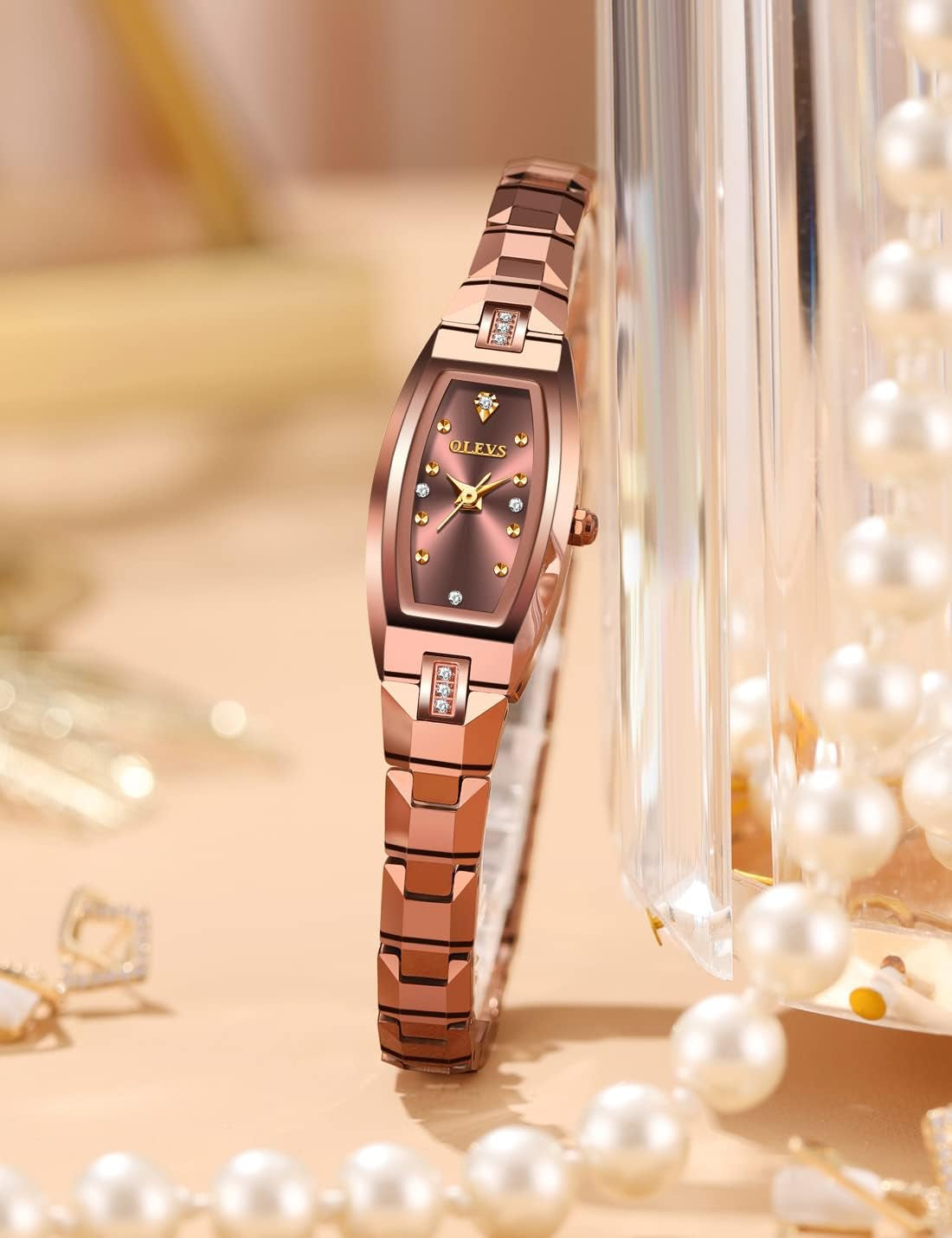 Square Watches for Women Luxury Tungsten Steel Small Wrist Watch