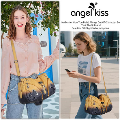 Angelkiss Hobo Purses and Handbags for Women Satchel Handbag Women Purses Large Daily Shoulder Bags
