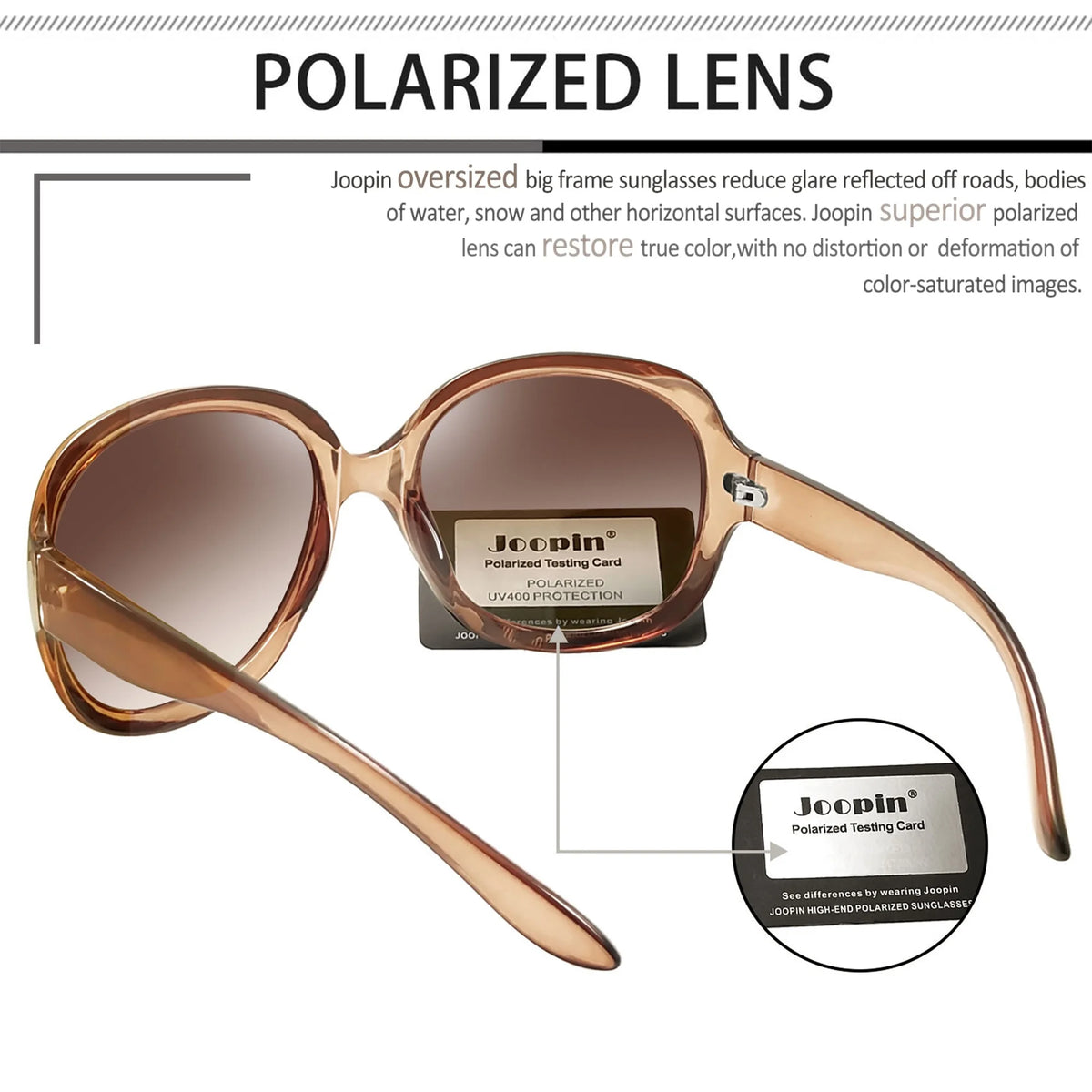 Polarized Sunglasses Womens Trendy Oversized Large Driving Sun Glasses Ladies UV Protective Big Sunnies Shades (Gradient Tea)