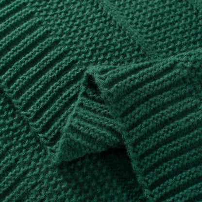 Knit Throw Blanket for Couch 50X60 Stripe Cable Knitted Throws