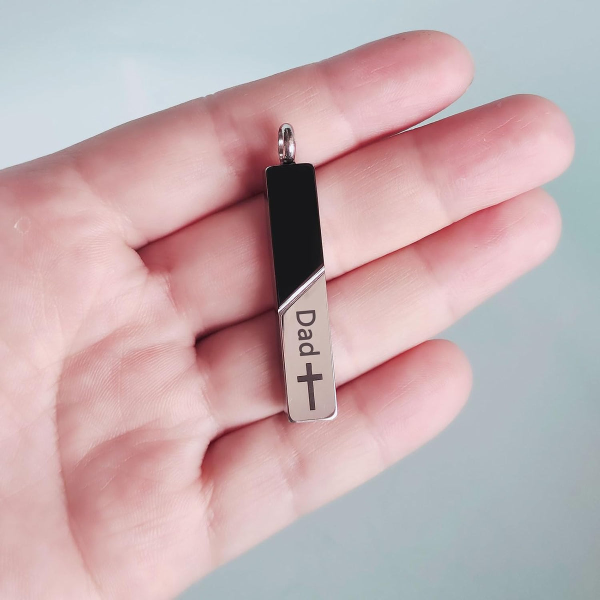 Bar Urn Necklaces for Ashes for Men Women Cremation Urn Jewelry Cross Cube Ash Necklace Memorial Keepsake Pendant Human Ashes Holder