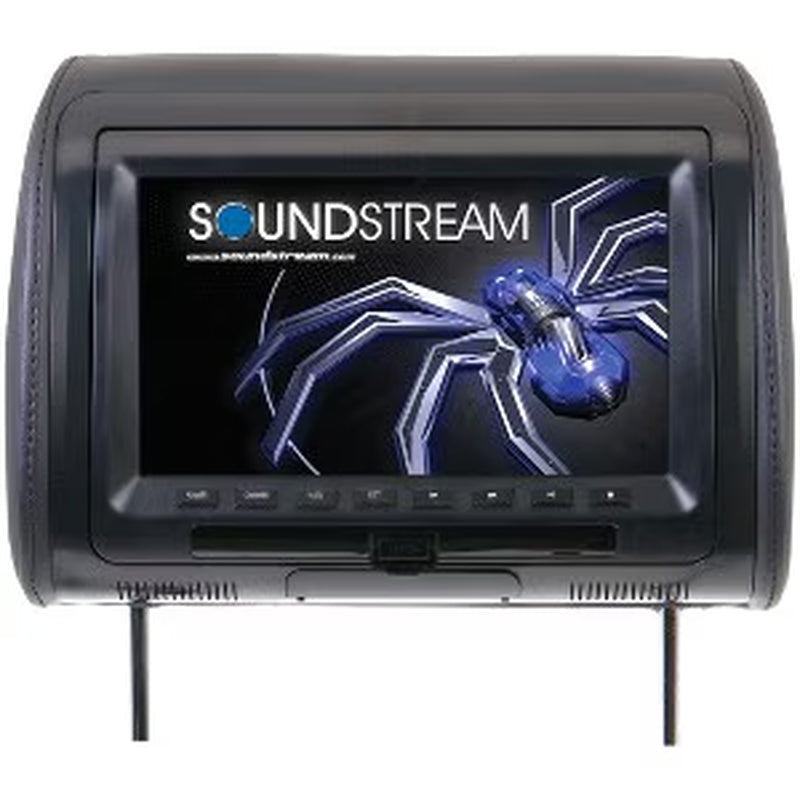 VHD90CC Universal DVD Headrest W/ 9" LCD 3 Color Changeable