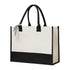Blue Floral Canvas Tote Bag – Large Capacity Shoulder Bag and Wedding Gift Bag