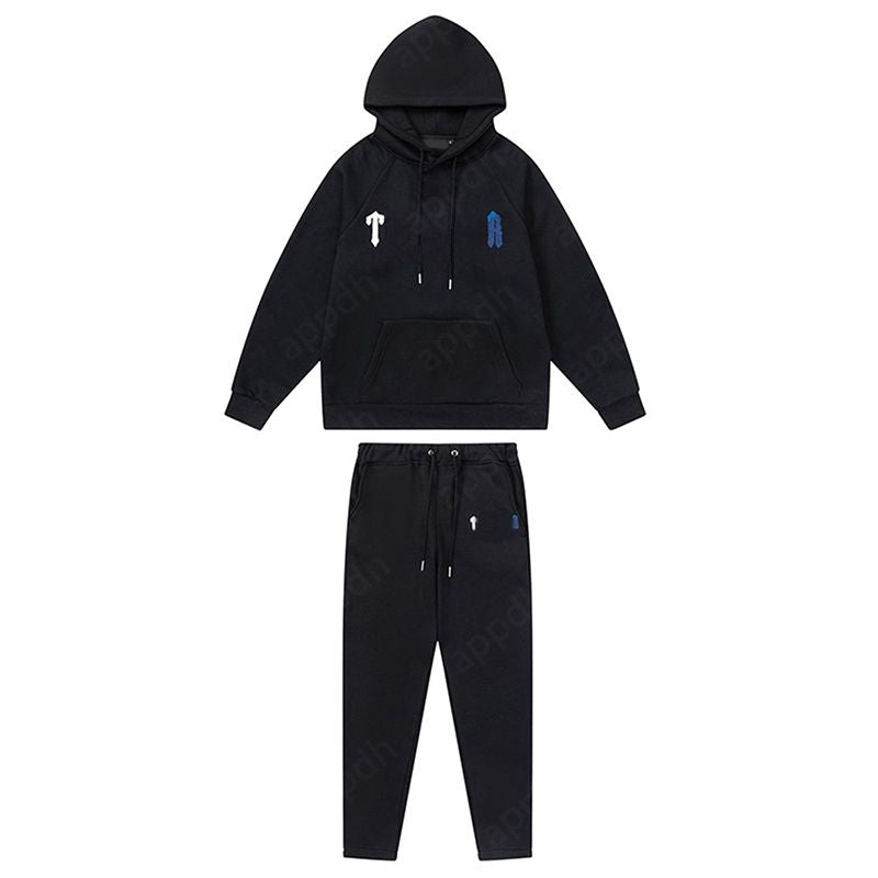Mens Tracksuits Trousers Shooters Set Designer Hoodies Streetwear Sweatshirts Sports Suit Embroidery Plush Letter Decoration Thick Hoodies Men Pants