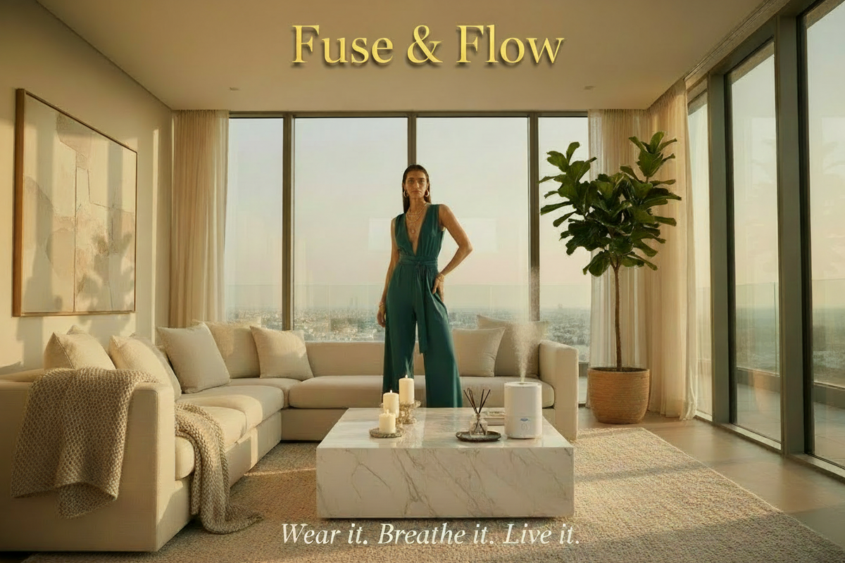 Fuse & Flow — Bold Gold Tagline